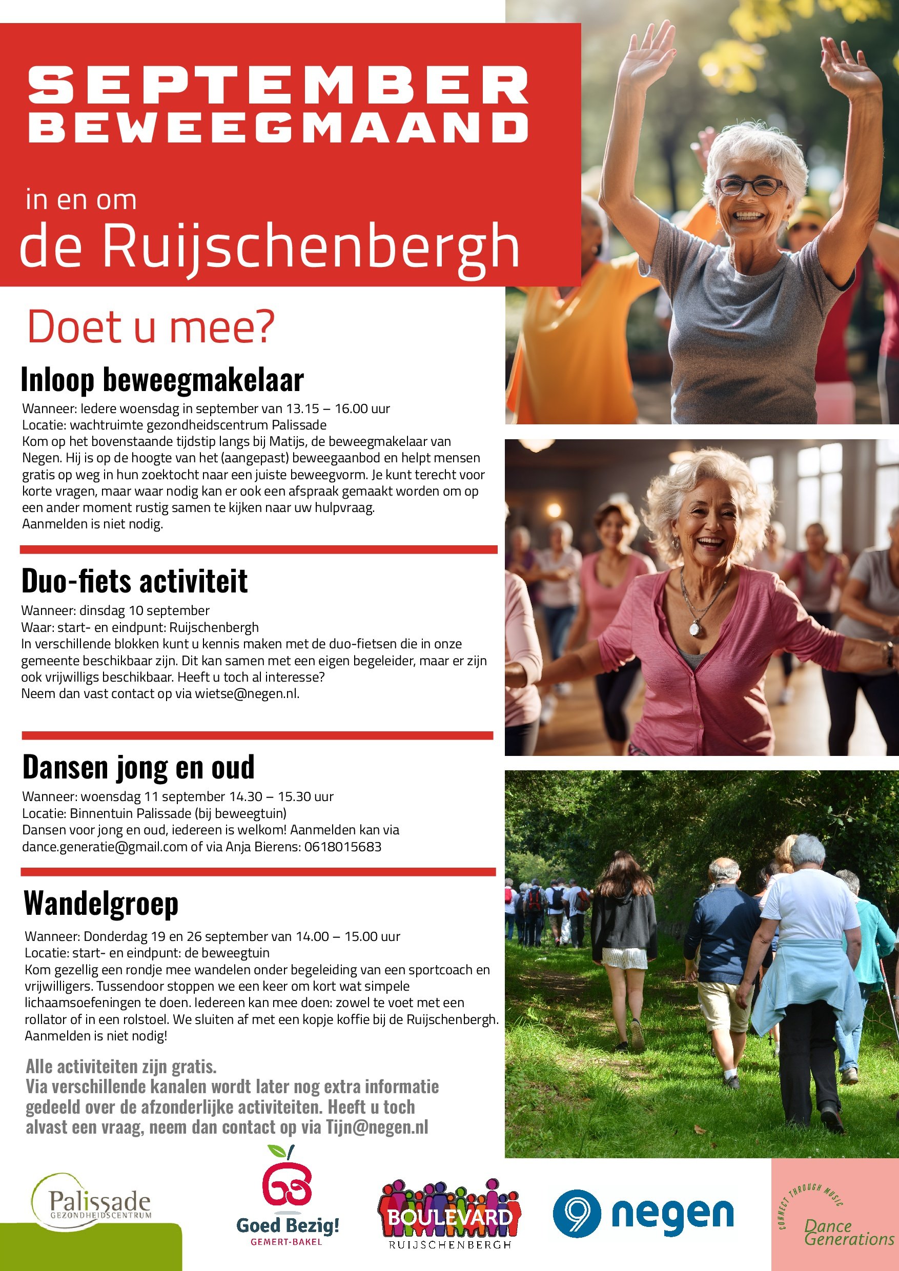 September Beweegmaand Gezondheidscentrum de Palissade